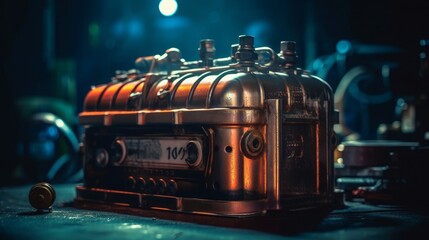 Capturing Memories: Vintage Camera Technology and Antique Equipment in Retro Box of Timeless Photography, generative AI