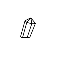 Crystal Minerals Line Icon