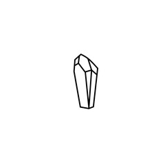 Crystal Minerals Line Icon