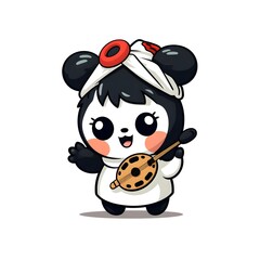 Cute Chibi Cartoon AI Generate Design Illustration