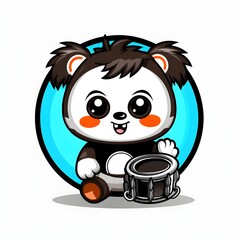 Cute Chibi Cartoon AI Generate Design Illustration