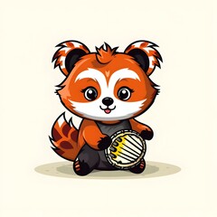 Cute Chibi Cartoon AI Generate Design Illustration