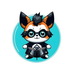 Cute Chibi Cartoon AI Generate Design Illustration