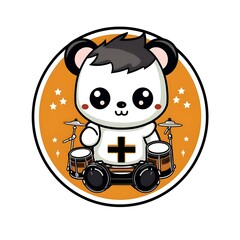 Cute Chibi Cartoon AI Generate Design Illustration