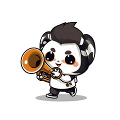 Cute Chibi Cartoon AI Generate Design Illustration