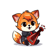 Cute Chibi Cartoon AI Generate Design Illustration