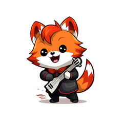 Cute Chibi Cartoon AI Generate Design Illustration