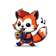 Cute Chibi Cartoon AI Generate Design Illustration