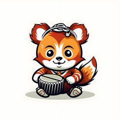 Cute Chibi Cartoon AI Generate Design Illustration