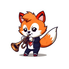 Cute Chibi Cartoon AI Generate Design Illustration