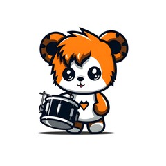 Cute Chibi Cartoon AI Generate Design Illustration