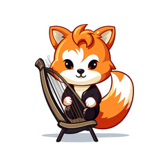 Cute Chibi Cartoon AI Generate Design Illustration