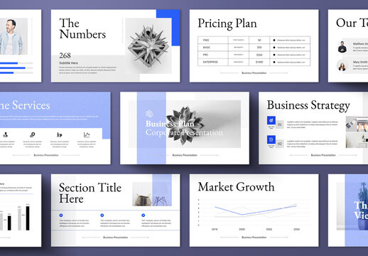 Business Plan Minimal Presentation Layout