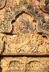 Banteay Srey a 10th century Cambodian temple, Angkor Wat, Cambodia
