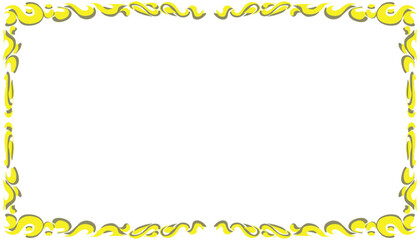 Abstract background illustration with yellow frame. Perfect for magazine background, poster, website, book cover