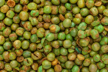 Foto op Plexiglas Indian spicy (green peas) namkeen full-frame wallpaper, Top view. © Prashant ZI