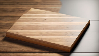 Fototapeta premium old book on wooden table, Eco-Friendly Style: Sustainable Wooden Backdrop