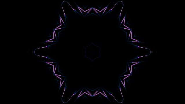 Abstract background moving stripes and flashing with shining light dots. Animation with circles	