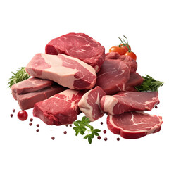 Meats. transparent background