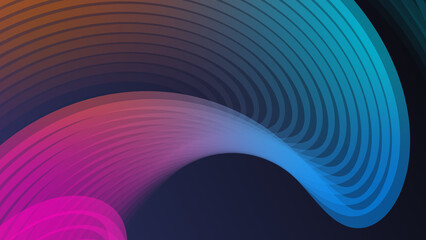 abstract gradient colorful background with waves.