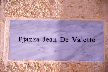 Jean de Vallette square, Valletta, Malta