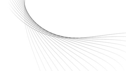 Artistic movement of geometric line. geometric simple line.