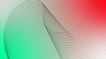 Artistic movement of geometric line. geometric simple line.