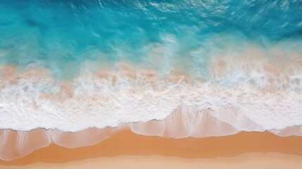 Aerial View of Exquisite Beach - obrazy, fototapety, plakaty