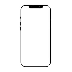 high quality vector mobile mockups. Ultra-realistic smartphone. Device UI UX mockup for presentation template. Cellphone frame with blank screen isolated templates. 