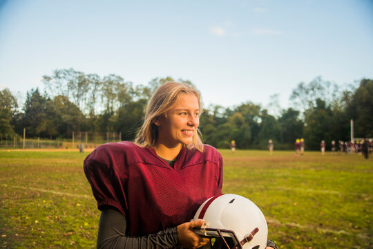 Female Kicker on highschool Football team