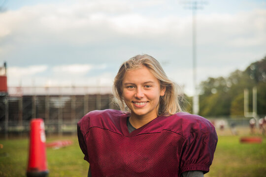 Female Kicker on highschool Football team