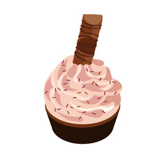 Vector hand drawn flat design korean food illustration