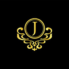 j vector design luxury logo template