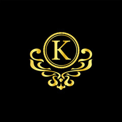 k vector design luxury logo template
