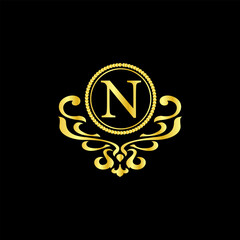 n vector design luxury logo template