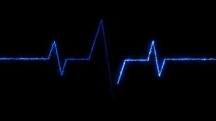 Heartbeat rate and pulse wave signal illustration background.