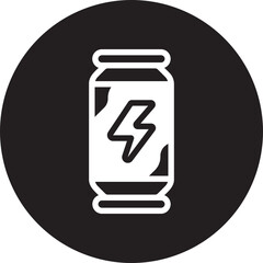 energy drink glyph icon