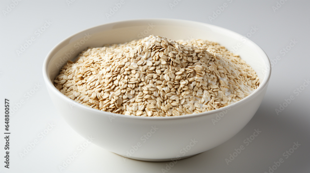 Sticker bowl of oatmeal, clearly defined, attractive, engaging, appropriate lighting, hd wallpaper, backgrou