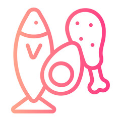 Proteins gradient icon