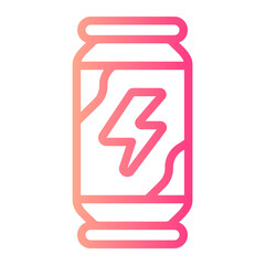 energy drink gradient icon