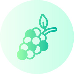 grapes gradient icon
