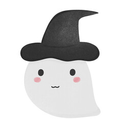 Ghost wearing an black hat