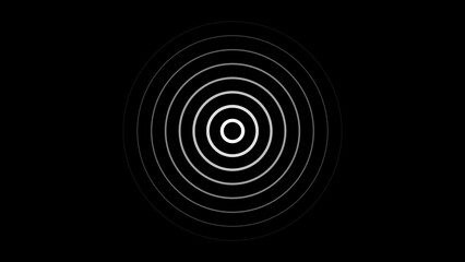Seamless circular lines pattern radio wave background, radio wave illustration background.