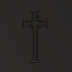 Christian cross. Religion concept illustration. 3D render