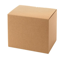 One closed cardboard Box