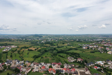 Fototapeta na wymiar aerial view of the city, Romania