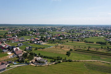 Fototapeta na wymiar aerial view of the city, Romania