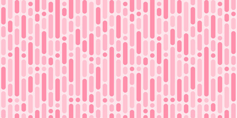 Intermittent halftone pink segment line vector. seamless pattern, geometric background.