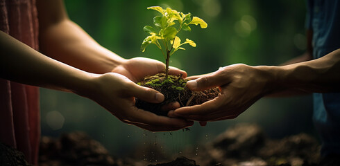 a sprout of new life in the palm of your hand
