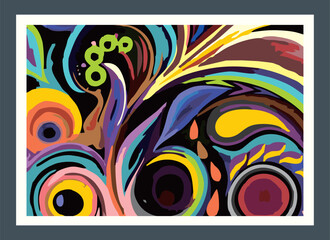 Colorful Abstract Painting Design